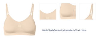 MAGIC Bodyfashion Podprsenka  béžová / biela 1