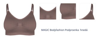 MAGIC Bodyfashion Podprsenka  hnedá 1