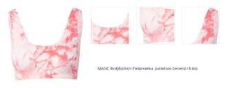 MAGIC Bodyfashion Podprsenka  pastelovo červená / biela 1