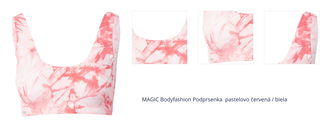 MAGIC Bodyfashion Podprsenka  pastelovo červená / biela 1