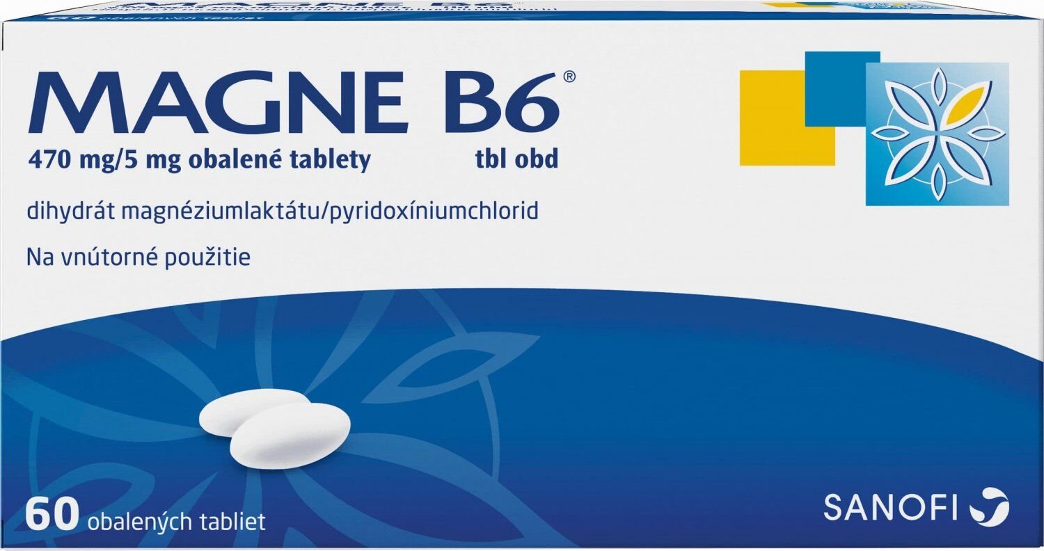 Magne B6 hořčík a vitamín B 60 tabliet