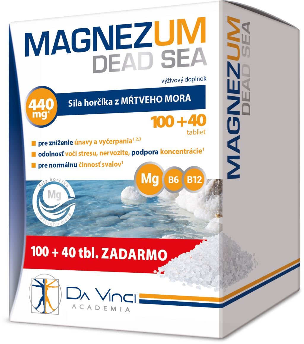 Magnezum Dead Sea - DA VINCI 100+40 tbl. zadarmo