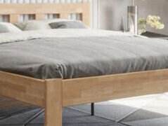 Manželská posteľ Tema 180x200 cm, prírodný buk% 5