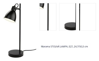 Marama STOLNÁ LAMPA, E27, 24,7/50,5 cm 1