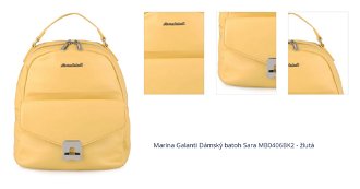 Marina Galanti Dámský batoh Sara MB0406BK2 - žlutá 1