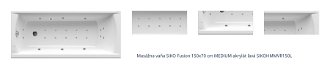 Masážna vaňa SIKO Fusion 150x70 cm MEDIUM akrylát ľavá SIKOHMMVR150L 1