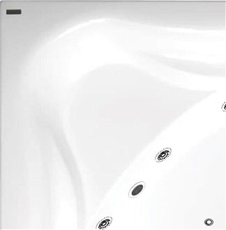Masážna vaňa SIKO Royale 150x150 cm MEDIUM akrylát ľavá aj pravá SIKOHMMRO150 6