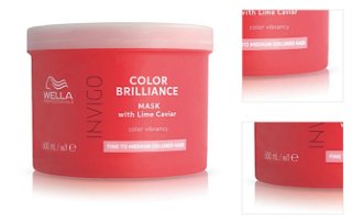 Maska na jemné až normálne vlasy Wella Professionals Invigo Color Brilliance Fine To Medium - 500 ml (99350170070) + darček zadarmo 3