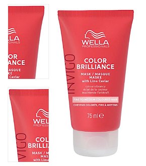 Maska na jemné až normálne vlasy Wella Professionals Invigo Color Brilliance Fine To Medium - 75 ml (99350170057) + darček zadarmo 4