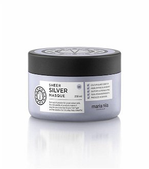 Maska na neutralizáciu žltých tónov Maria Nila Sheer Silver Hair Masque - 250 ml (NF02-3642) + darček zadarmo