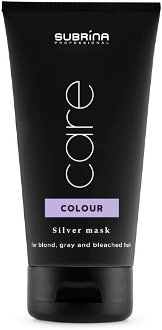 Maska na neutralizáciu žltých tónov Subrina Professional Care Colour Silver Mask - 150 ml (060268) + darček zadarmo