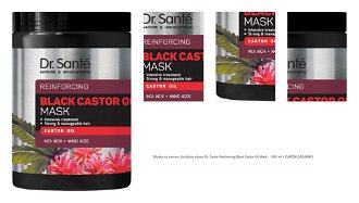 Maska na obnovu štruktúry vlasov Dr. Santé Reinforcing Black Castor Oil Mask - 1000 ml + darček zadarmo 1