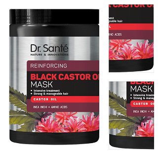 Maska na obnovu štruktúry vlasov Dr. Santé Reinforcing Black Castor Oil Mask - 1000 ml + darček zadarmo 3