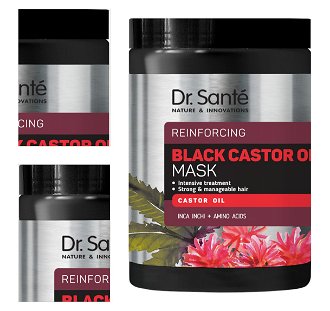 Maska na obnovu štruktúry vlasov Dr. Santé Reinforcing Black Castor Oil Mask - 1000 ml + darček zadarmo 4