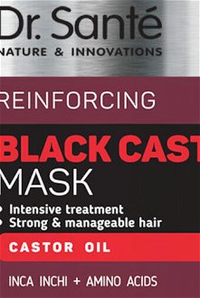 Maska na obnovu štruktúry vlasov Dr. Santé Reinforcing Black Castor Oil Mask - 1000 ml + darček zadarmo 5
