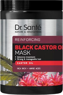 Maska na obnovu štruktúry vlasov Dr. Santé Reinforcing Black Castor Oil Mask - 1000 ml + darček zadarmo 2
