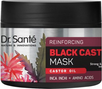 Maska na obnovu štruktúry vlasov Dr. Santé Reinforcing Black Castor Oil Mask - 300 ml