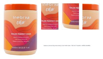 Maska na ochranu farby vlasov Inebrya Color Perfect Mask - 1000 ml (771026290) + darček zadarmo 1