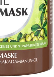 Maska na suché a poškodené vlasy GlySkinCare Organic Macadamia Oil Hair Mask - 300 ml (WYR000267) + darček zadarmo 9