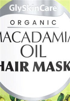 Maska na suché a poškodené vlasy GlySkinCare Organic Macadamia Oil Hair Mask - 300 ml (WYR000267) + DARČEK ZADARMO 5