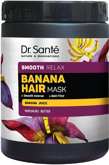 Maska na uhladenie vlasov Dr. Santé Smooth Relax Banana Hair Mask - 1000 ml + DARČEK ZADARMO 2