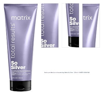 Maska pre blond a melírované vlasy Matrix So Silver - 200 ml + darček zadarmo 1
