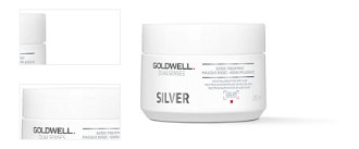 Maska pre blond a šedivé vlasy Goldwell Dualsenses Silver - 200 ml (206244) + darček zadarmo 4