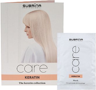 Maska pre extrémne poškodené vlasy Subrina Professional Care Keratin Mask - 10 ml (060369) 2