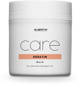 Maska pre extrémne poškodené vlasy Subrina Professional Care Keratin Mask - 500 ml (060273) + darček zadarmo