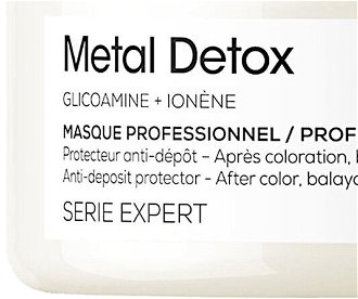 Maska pre farbené a poškodené vlasy Loréal Professionnel Serie Expert Metal Detox - 250 ml - L’Oréal Professionnel + darček zadarmo 8