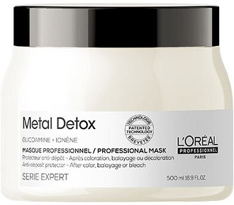 Maska pre farbené a poškodené vlasy Loréal Professionnel Serie Expert Metal Detox - 500 ml - L’Oréal Professionnel + darček zadarmo 2