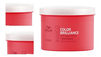 Maska pre jemné až normálne farbené vlasy Wella Invigo Color Brilliance Fine / Normal - 500 ml (81648813) + darček zadarmo 4