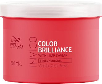 Maska pre jemné až normálne farbené vlasy Wella Invigo Color Brilliance Fine / Normal - 500 ml (81648813) + darček zadarmo 2