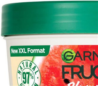Maska pre jemné vlasy bez objemu Garnier Fructis Watermelon Hair Food 3 Usage Mask - 400 ml (C6845100) + darček zadarmo 6