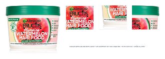 Maska pre jemné vlasy bez objemu Garnier Fructis Watermelon Hair Food 3 Usage Mask - 400 ml (C6845100) + darček zadarmo 1