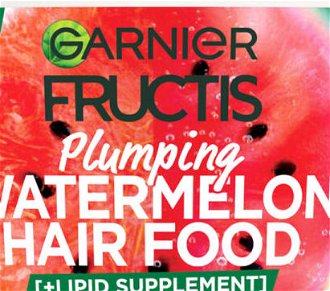 Maska pre jemné vlasy bez objemu Garnier Fructis Watermelon Hair Food 3 Usage Mask - 400 ml (C6845100) + darček zadarmo 5