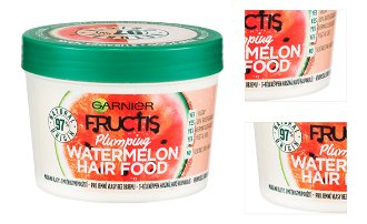 Maska pre jemné vlasy bez objemu Garnier Fructis Watermelon Hair Food - 390 ml + darček zadarmo 3