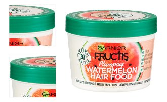 Maska pre jemné vlasy bez objemu Garnier Fructis Watermelon Hair Food - 390 ml + darček zadarmo 4