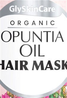 Maska pre jemné vlasy s opunciovým olejom GlySkinCare Organic Opuntia Oil Hair Mask - 300 ml (WYR000266) + darček zadarmo 5