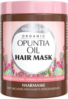 Maska pre jemné vlasy s opunciovým olejom GlySkinCare Organic Opuntia Oil Hair Mask - 300 ml (WYR000266) + darček zadarmo 2