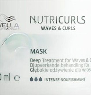 Maska pre kučeravé vlasy Wella Professionals NutriCurls Waves  a  Curls Mask - 500 ml (99240061028) + darček zadarmo 5
