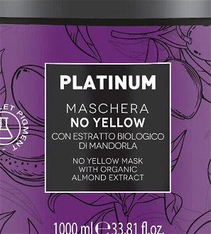 Maska pre melírované vlasy Black Platinum No Yellow - 1000 ml (102016) + DARČEK ZADARMO 5