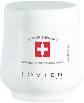 Maska pre namáhané vlasy od mora a chlóru Lovien Essential Intensive Restructuring Mask - 250 ml (104) + darček zadarmo 2