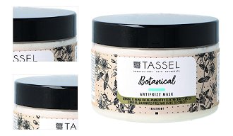 Maska pre nepoddajné a kučeravé vlasy Tassel Cosmetics Botanical Antifrizz - 300ml (07606) + darček zadarmo 4