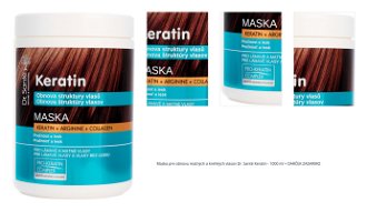 Maska pre obnovu matných a krehkých vlasov Dr. Santé Keratin - 1000 ml + darček zadarmo 1