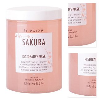 Maska pre regeneráciu vlasov Inebrya Sakura Restorative - 1000 ml (771026106) + darček zadarmo 3