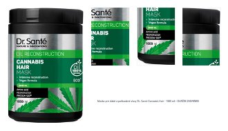 Maska pre slabé a poškodené vlasy Dr. Santé Cannabis Hair - 1000 ml + darček zadarmo 1