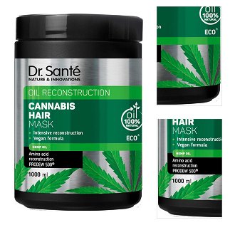 Maska pre slabé a poškodené vlasy Dr. Santé Cannabis Hair - 1000 ml + darček zadarmo 3