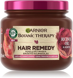 Maska pre vlasy so sklonom k padaniu Garnier Botanic Therapy Hair Remedy Ricinus Oil - 340 ml + darček zadarmo