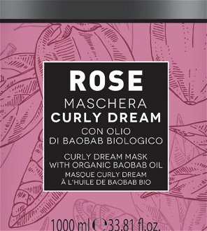 Maska pre vlnité a kučeravé vlasy Black Rose Curly Dream Mask - 1000 ml (102026) + DARČEK ZADARMO 5
